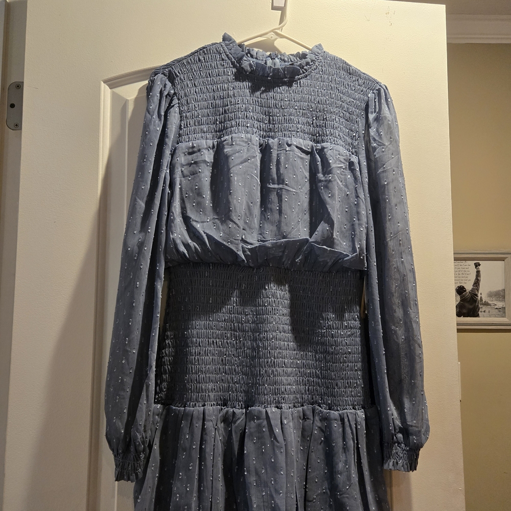 NWT WOMENS Dress In Slate Blue - Picture 3 of 5